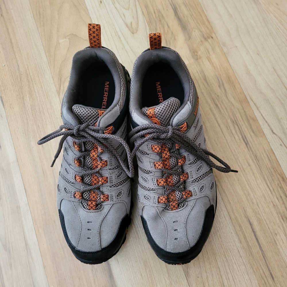 Merrell Men's Athletic Shoes in Gray and Orange Sz 10